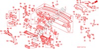 INSTRUMENTEN PANEEL voor Honda CIVIC SHUTTLE 1.6I-4WD 5 deuren 4-traps automatische versnellingsbak 1995