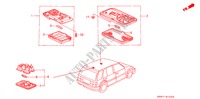 INTERIEUR VERLICHTING voor Honda CIVIC SHUTTLE 1.6I-4WD 5 deuren 4-traps automatische versnellingsbak 1995