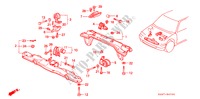 MOTOR BEVESTIGINGEN(MT) voor Honda CIVIC SHUTTLE 1.6I-4WD 5 deuren 5-versnellings handgeschakelde versnellingsbak 1995