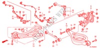 ACHTER ONDER ARM voor Honda ODYSSEY EXI 5 deuren 5-traps automatische versnellingsbak 2009