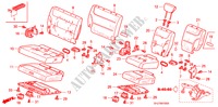 ACHTER ZITTING voor Honda ODYSSEY EXL 5 deuren 5-traps automatische versnellingsbak 2010
