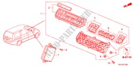 AUTO AIR CONDITIONERCONTROL voor Honda ODYSSEY EXI 5 deuren 5-traps automatische versnellingsbak 2009