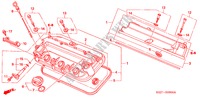 CILINDERKOP AFDEKKING voor Honda ODYSSEY EXL 5 deuren 5-traps automatische versnellingsbak 2009