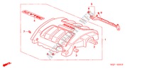 MOTOR AFDEKKING voor Honda ODYSSEY EXL 5 deuren 5-traps automatische versnellingsbak 2007