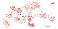 SCHAKELAAR voor Honda ODYSSEY EXL 5 deuren 5-traps automatische versnellingsbak 2009