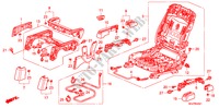 V. ZITTING COMPONENTEN(R.)('08 )(1) voor Honda ODYSSEY EXI 5 deuren 5-traps automatische versnellingsbak 2008