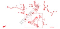 VOOR KNOKKEL voor Honda ODYSSEY EXI 5 deuren 5-traps automatische versnellingsbak 2009