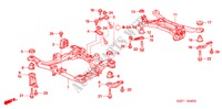 VOOR SUB FRAME/ACHTER KRUISBALK voor Honda ODYSSEY EXL 5 deuren 5-traps automatische versnellingsbak 2009