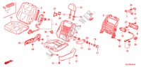 VOOR ZITTING(R.)( '07) voor Honda ODYSSEY EXL 5 deuren 5-traps automatische versnellingsbak 2007