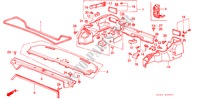 ACHTER HOUDER/ KOFFERBAK ZIJDE AFWERKING(4DE) voor Honda ACCORD LX 1600 4 deuren 4-traps automatische versnellingsbak 1988