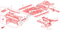CHASSIS STRUKTUUR(2) voor Honda ACCORD LX 4 deuren 5-versnellings handgeschakelde versnellingsbak 1988