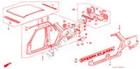 CHASSIS STRUKTUUR(4)(4DE) voor Honda ACCORD EX-2.0I 4 deuren 4-traps automatische versnellingsbak 1988