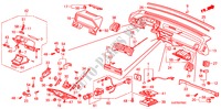 INSTRUMENTEN PANEEL(LH) voor Honda ACCORD 2.0I-16 4 deuren 5-versnellings handgeschakelde versnellingsbak 1988
