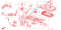 LUCHTFILTER(CARBURATEUR) voor Honda ACCORD EX EDITION 25 4 deuren 4-traps automatische versnellingsbak 1988
