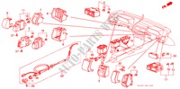 SCHAKELAAR(1) voor Honda ACCORD EX 3 deuren 5-versnellings handgeschakelde versnellingsbak 1988