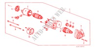 STARTMOTOR(1.0KW) (DENSO) voor Honda ACCORD EX-2.0I 3 deuren 5-versnellings handgeschakelde versnellingsbak 1988