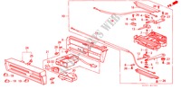 VERWARMING REGELAAR (TOETS TYPE) voor Honda ACCORD LX 4 deuren 4-traps automatische versnellingsbak 1988