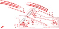VOOR RUITESPROEIER (LH) voor Honda ACCORD LX 4 deuren 5-versnellings handgeschakelde versnellingsbak 1988