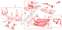 ACHTERLICHT/KENTEKEN LICHT(3) voor Honda LEGEND LEGEND 4 deuren 5-traps automatische versnellingsbak 2010
