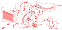 AIRCONDITIONER(SLANGEN/PIJPEN)(LH) voor Honda LEGEND LEGEND 4 deuren 5-traps automatische versnellingsbak 2009