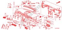 INSTRUMENTEN PANEEL(LH) voor Honda LEGEND LEGEND 4 deuren 5-traps automatische versnellingsbak 2010