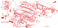 INSTRUMENTEN PANEEL(RH) voor Honda LEGEND LEGEND 4 deuren 5-traps automatische versnellingsbak 2007