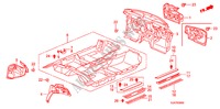 VLOERMAT voor Honda LEGEND LEGEND 4 deuren 5-traps automatische versnellingsbak 2010