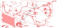AIRCONDITIONER(SLANGEN/PIJPEN)(1.8L)(LH) voor Honda FR-V 1.8 COMFORT 5 deuren 6-versnellings handgeschakelde versnellingsbak 2009