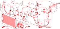 AIRCONDITIONER(SLANGEN/PIJPEN)(1.8L)(RH) voor Honda FR-V 1.8 ES 5 deuren 6-versnellings handgeschakelde versnellingsbak 2008