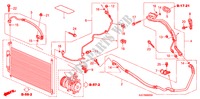 AIRCONDITIONER(SLANGEN/PIJPEN)(DIESEL)(RH) voor Honda FR-V 2.2 SE-E 5 deuren 6-versnellings handgeschakelde versnellingsbak 2006