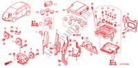 BEDIENINGSEENNEID(MOTORRUIMTE)(1.8L) (1) voor Honda FR-V 1.8 COMFORT LIFE/S 5 deuren 6-versnellings handgeschakelde versnellingsbak 2009