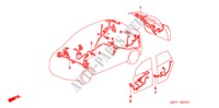 BEDRADINGSBUNDEL(4) (RH) voor Honda FR-V 2.0 SE-S 5 deuren 6-versnellings handgeschakelde versnellingsbak 2006