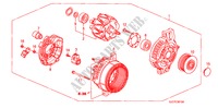 GENERATOR(DENSO) (DIESEL) voor Honda FR-V 2.2 COMFORT LIFE/S 5 deuren 6-versnellings handgeschakelde versnellingsbak 2009