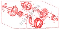 GENERATOR(MITSUBISHI) (1.8L) voor Honda FR-V 1.8 COMFORT LIFE/S 5 deuren 6-versnellings handgeschakelde versnellingsbak 2009