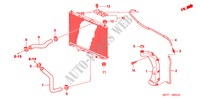 RADIATOR SLANG/RESERVETANK(1.7L) voor Honda FR-V 1.7 SE 5 deuren 5-versnellings handgeschakelde versnellingsbak 2006