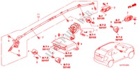 SRS EENHEID(LH) voor Honda FR-V 2.2 EXECUTIVE 5 deuren 6-versnellings handgeschakelde versnellingsbak 2007