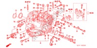 TRANSMISSIE HUIS (DIESEL) voor Honda FR-V 2.2 EXECUTIVE 5 deuren 6-versnellings handgeschakelde versnellingsbak 2007