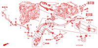 WATERSLANG(DIESEL) voor Honda FR-V 2.2 EXECUTIVE 5 deuren 6-versnellings handgeschakelde versnellingsbak 2009