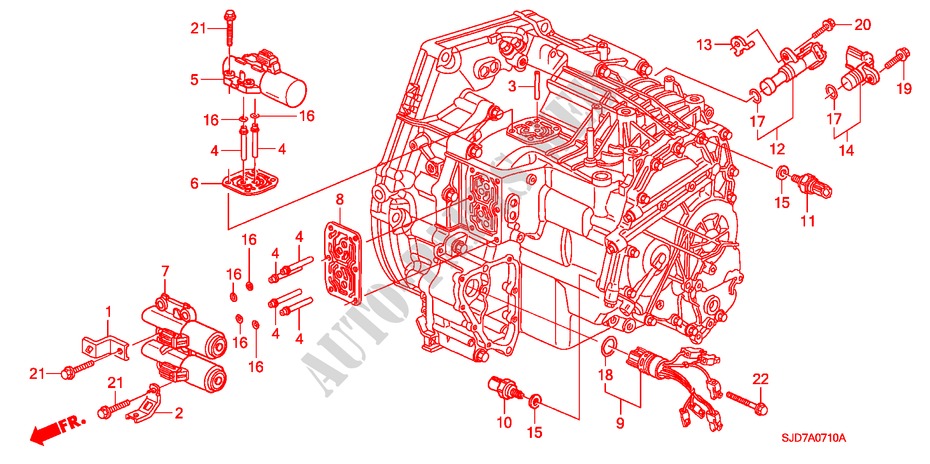 DRAADSPOEL voor Honda FR-V 1.8 SE 5 deuren 5-traps automatische versnellingsbak 2007