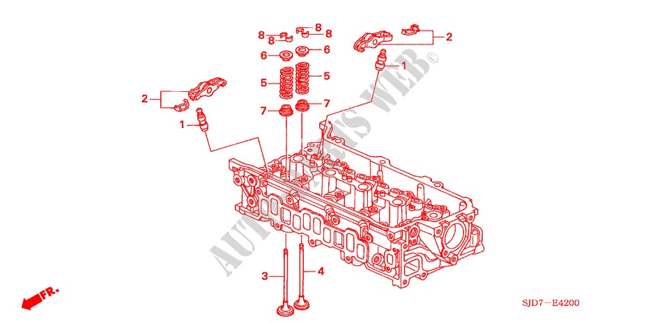 KLEP/ZWAAI ARM(DIESEL) voor Honda FR-V 2.2 EXECUTIVE 5 deuren 6-versnellings handgeschakelde versnellingsbak 2006