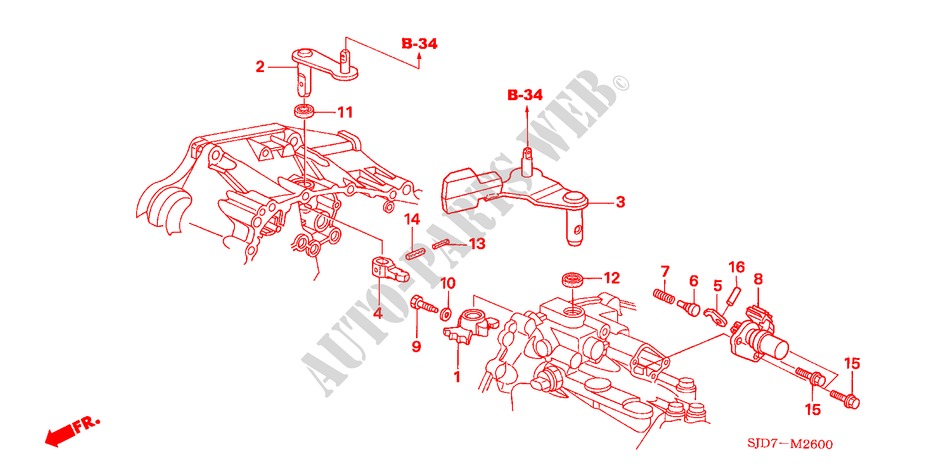 OVERSCHAKELARM(DIESEL) voor Honda FR-V 2.2 EXECUTIVE 5 deuren 6-versnellings handgeschakelde versnellingsbak 2006