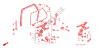ACHTER PORTIER RUIT voor Honda CONCERTO 1.5I 5 deuren 4-traps automatische versnellingsbak 1993