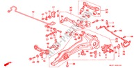 ACHTER STABILISATOR/ ACHTER ONDER ARM voor Honda CONCERTO EX 5 deuren 5-versnellings handgeschakelde versnellingsbak 1990
