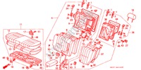 ACHTER ZITTING voor Honda CONCERTO 1.6I 5 deuren 5-versnellings handgeschakelde versnellingsbak 1993