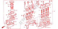 A.L.B. MODULATOR( '91) voor Honda CONCERTO 1.6I 5 deuren 4-traps automatische versnellingsbak 1991