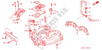 INLAAT SPRUITSTUK(PGM FI) (1.5L) voor Honda CONCERTO 1.5I 5 deuren 4-traps automatische versnellingsbak 1991