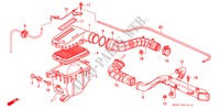 LUCHTFILTER(PGM FI) voor Honda CONCERTO 1.6I 5 deuren 4-traps automatische versnellingsbak 1991