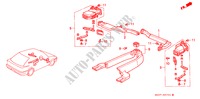 VERWARMING KANAAL(RH) voor Honda CONCERTO 1.6I-16 5 deuren 4-traps automatische versnellingsbak 1991