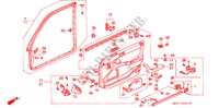 VOOR PORTIER VOERING voor Honda CONCERTO 1.6I-16 5 deuren 4-traps automatische versnellingsbak 1993
