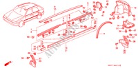 ZIJDE BESCHERMER voor Honda CONCERTO 1.6I 5 deuren 5-versnellings handgeschakelde versnellingsbak 1993
